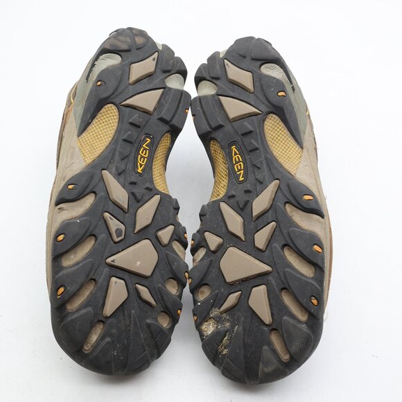 Keen Targhee II Men's 12 Brown Leather Low Top Lace Up Waterproof Hiking Boots - Picture 9 of 12